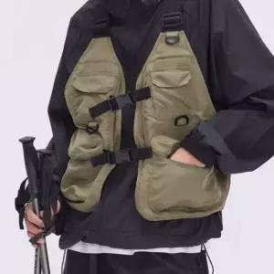 테크웨어 작업 조끼 경량 멜빵 캠핑 아웃도어 남자 카고