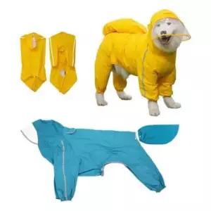 [반려] 대형견 우비 외출 레인코트 바람막이 애견 비옷 10 XL 소형견 중형견 산책 우의 방수