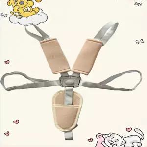 유모차 바퀴 힐 타이어 아기용 하이체어 유모차보행기 범용 5점식 라탄 의자 고정 스트랩 액세서리