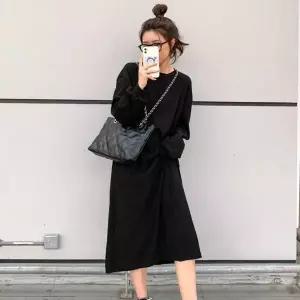 [오노마] ONM 무지 편한 루즈핏 골지 데일리 여성 긴팔원피스 (S11579399)