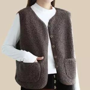 [오노마] ONM 2색 1개 여성 간절기 양털 후리스 뽀글이 조끼 내피 (S11326816)