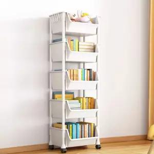 바퀴달린 수납 트롤리 조립식 옷정리 장난감 보관함 5