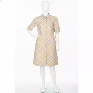 [버버리]Checkered Cotton Shirt Dress 8083547 체크 코튼 셔츠 드레스 819676
