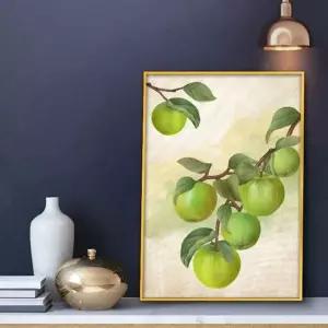 사과 WCX257K9 풍수 그림 액자 돈들어오는 부자되는 A3goldAL2