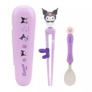 쿠로미 맥스젓가락 스푼 케이스 3P세트식기 이유 아동 유아 수저 멀티 캐릭터 용품