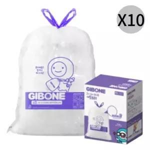 기본에 재활용 봉투 손잡이 일회용 비닐 80L 40매 X10 BNS