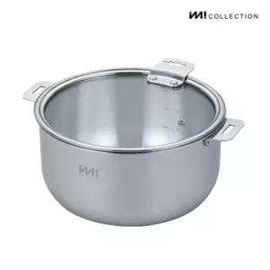 IMI 통3중 IH 스텐 냄비 26cm(유리커버) / 인덕션 가스 뚜껑 자취 주방정리 수납 라면 신혼