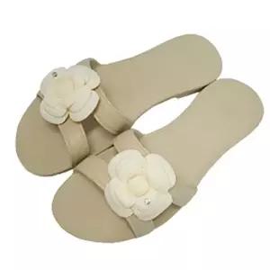 화이트꽃 미끄럼방지 아이보리 플러스 거실화 슬리퍼 거실화 거실슬리퍼 다용도슬리퍼