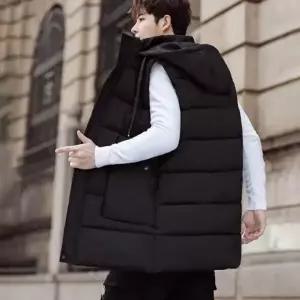 남성 롱패딩조끼 겨울 패딩조끼 베스트 패딩 후드 빅사이즈