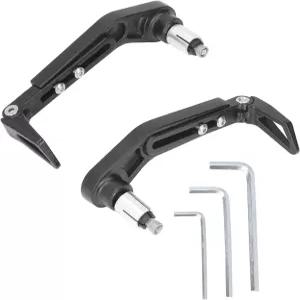 Yctze 오토바이 핸들바 프로텍터 18-22mm 브레이크 클러치 레버 가드 90° 조절 가능한 클로 블랙 스쿠터