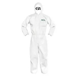 청소작업 원피스 작업복 2XL 화이트 식품위생복 클린복 실험가운 까운 식당유니폼