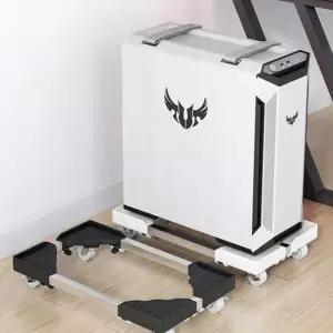 컴퓨터 본체 받침대 데스크탑 이동식 거치대 선반 pc 다이 모니터 철제 욕실 주방 협탁 화장실 앵글 조립식