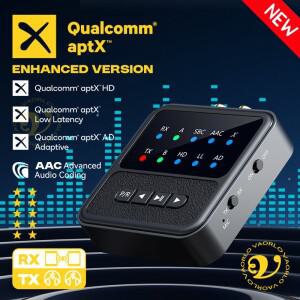 aptX-Adaptive AD/HD/LL AAC 2 in 1 블루투스 오디오 송신기 수신기 3.5MM AUX RCA 스테레오 HiFi 음악 멀