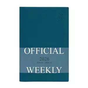 ToB 26년 인디고 다이어리 B6 위클리 32절 주간 피콕블루