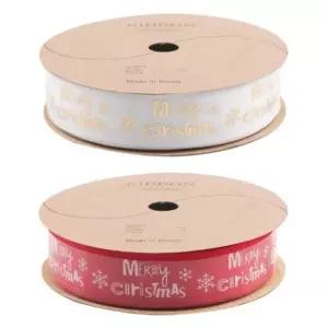 크리스마스 선물 포장 흰색 빨간 골지 리본 끈 장식 재료 고급 포장끈 빨간색 하얀색 러블리