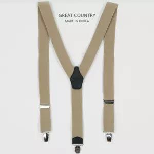 클래식 서스팬더 멜빵 베이지