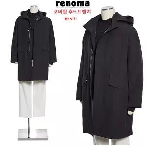 [롯데백화점]레노마 봄 간절기 블랙 오버핏 프리미엄 트렌치코트RQIBH03AAS LDA