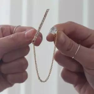 크롤러 후크 이어링 큐빅 장식 연결 귀걸이 귀찌이어커프 이어커프 피어싱귀걸이