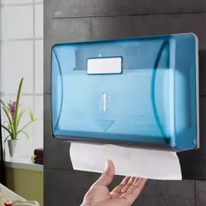 리빙듀오 한장씩 핸드타올 걸이 블루통 페이퍼디스펜서 티슈 화장실 타월 손닦는휴지보관함 욕실 실손