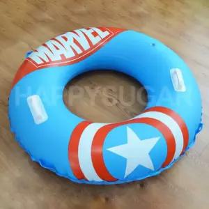 마블 손잡이 튜브 100cm 대형 원형 수영장 놀이 놀이용 물용 비치 물장난감 물놀이