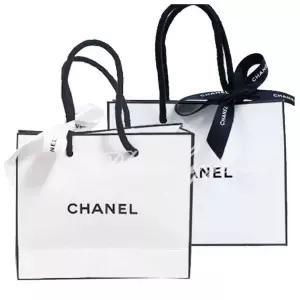 샤넬 뷰티 미니 사이즈 쇼핑백 가로 14cm 세로  11cm