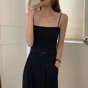 일자핏 둥근끈 브라렛 나시탑 1004064