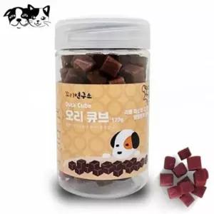 [반려] 더조은펫스토리 꼬리연구소 오리큐브 170g 강아지 간식