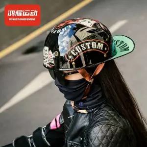 헬멧 할리 반모 유광 오토바이 클래식 스쿠터 여름용