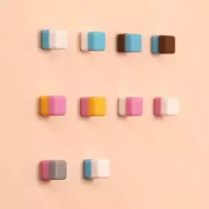 마그넷 파스텔 큐브 네오디움 자석 세트  6개입