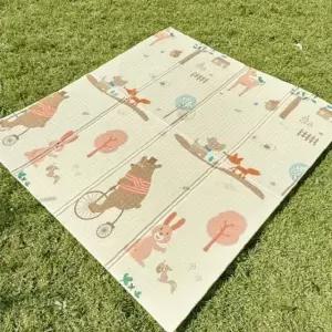 접이식 피크닉매트 쿠션감 방수 푹신한 야외 두꺼운 깔개 있는 매트 휴대용 돗자리