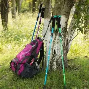 ToB 휴대용 편한 초경량 접이식 등산 스틱캡7종 포함