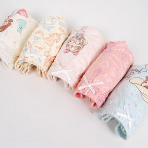 필굿 여아동 유아 주니어 레이온 인견 삼각팬티세트 디자이너 5매 아기 유치원 초딩 초등학생 청소년속옷