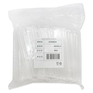 12x21cm 개별포장 버블티 투명 빨대 1봉(200개) 굵은