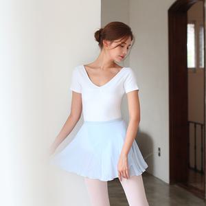 15-4번 주니어/성인용 베이직 랩스커트(스카이블루)