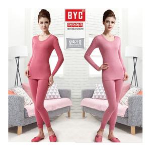 BYC 단색 할머니 내복겨울 에어메리 삼중원단 시보리 9부 세트