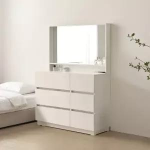 아이즈 와이드 체스트 서랍장 화장대 + 거울 DF915003