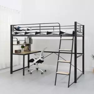 에보니아 포인트 철제 벙커 침대 프레임 싱글 슈퍼싱글 / 매트추가선택 2층 침대 성인 어린이 기숙사 원룸 자취방