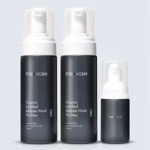 [100%천연성분 칸디다균99%감소] 포블랑시 유기농 남성청결제 사타구니항문 전용클렌저 냄새 세정제 150x2+휴대용30ml