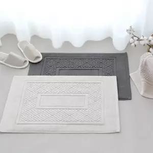 클래식 호텔 욕실 타올 발매트 2장 세트 화장실 면 발수건