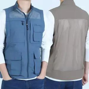 봄 여름 등산조끼 망사 작업조끼 작업복 쿨 메쉬 현장 포켓 배달 단체 바람막이 주머니 많은 빅사이즈