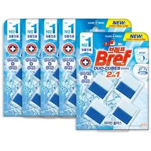 브레프 듀오큐브 변기세정제 하이진, 4입, 5개 (총 20개)