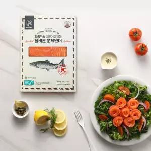 갤러리아 피터씨마켓 ASC인증 항공직송 생연어로 만든 올바른 훈제연어 300g