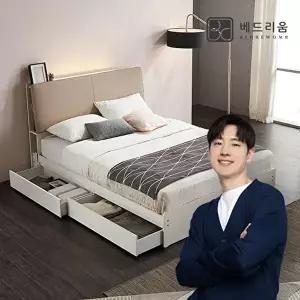 [베드리움][SK단독상품] 듀엣 센서LED 수납침대(SS)-리프레쉬 유로탑