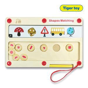 고급원목자석보드 도형매칭보드 모양 맞추기 놀이 도형 학습교구
