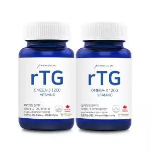 캐나다 알티지오메가3 1200 비타민D 6개월 rTG 오메가3 1+1