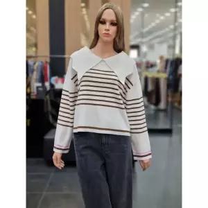 [에고이스트]스트라이프빅카라풀오버(EN4KL961/아이보리)_DJ