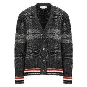 [명품] 23FW 체크 자카드 울 모헤어 가디건 다크그레이 MKC431A Y1506 025