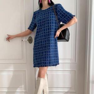 여자 백리본 러블리 루즈핏 연말 파티룩 원피스