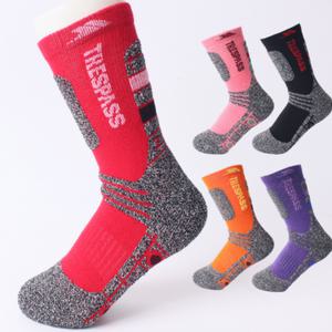 위키란쥬 트레패스 여성 쿨 쿠션 이중 파일 등산 스포츠 양말 장목 5켤레