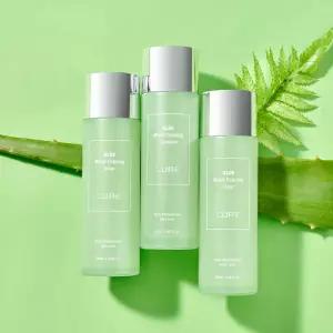 [10%+멤버십15%] 김정문알로에 큐어 모이스트 카밍 토너+에멀전 130ml